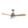 FAN VENTILATION WITH LIGHT  PRCF-80442 132cm BROWN/INOX